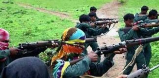 Naxalites set fire to eight vehicles and machines