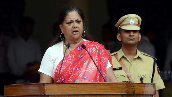 15 augest, sms statdium, cm Vasundhara Raje, Big Declaration, children, get, milk, school